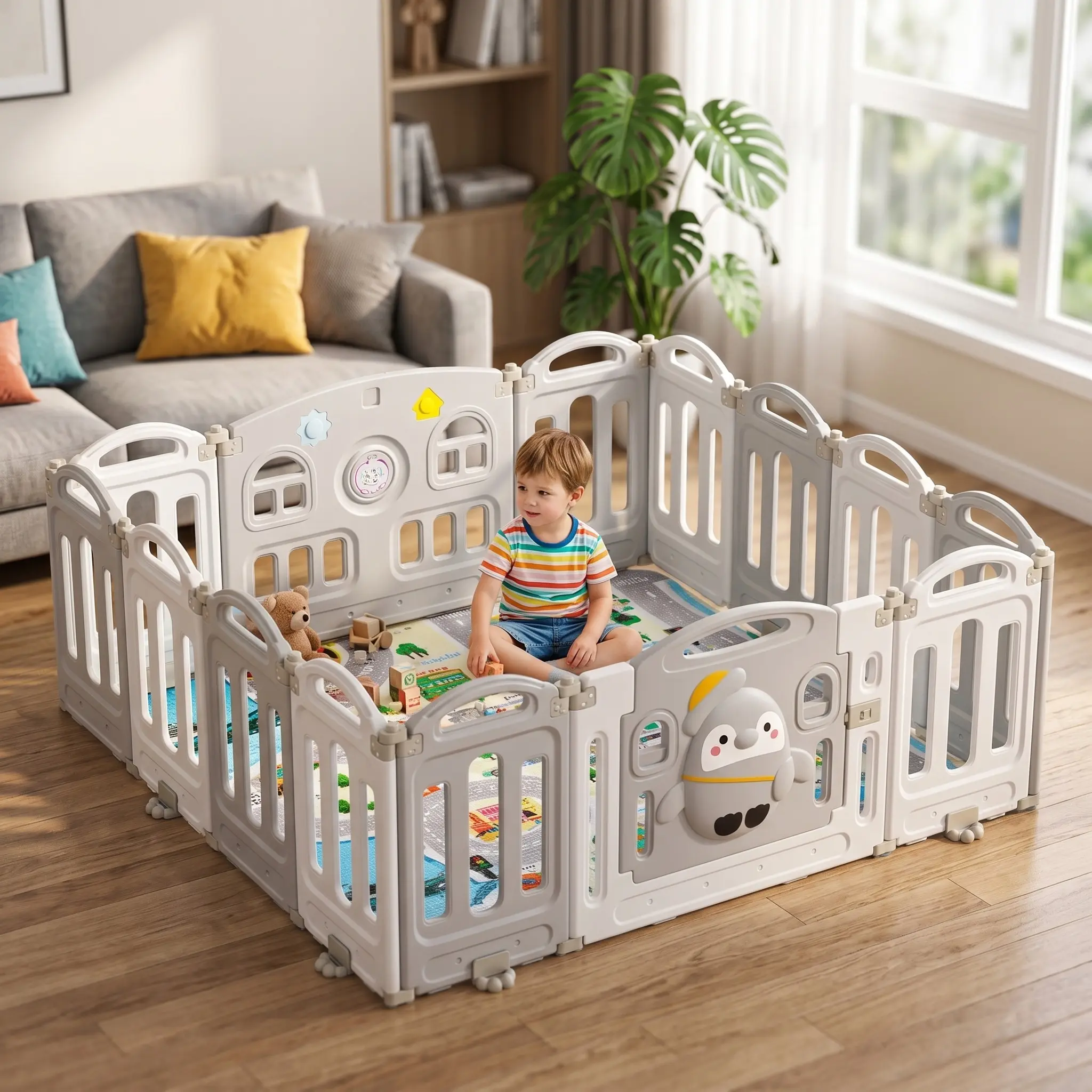 Manej Moni Penguin (White/Grey) - 2