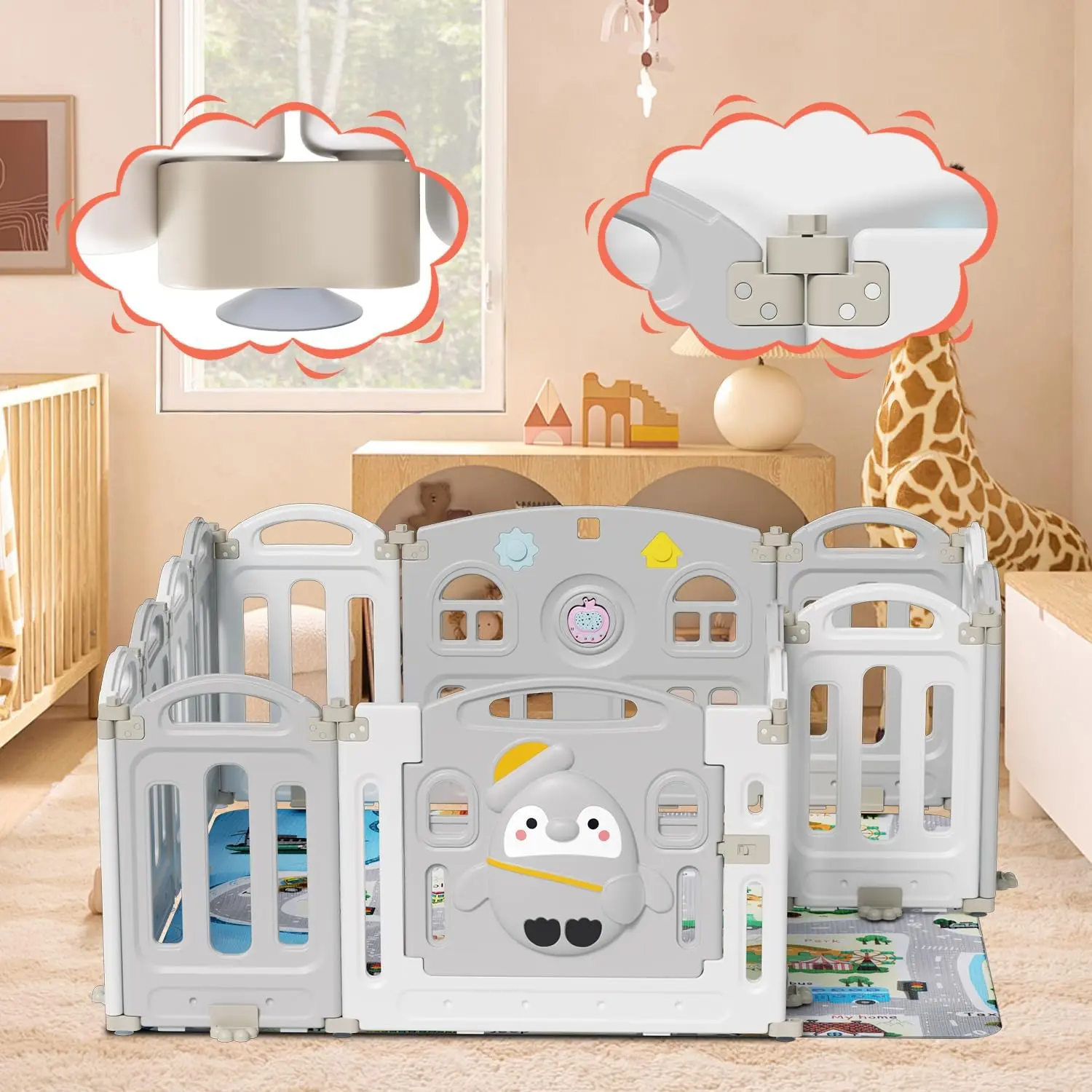Manej Moni Penguin (White/Grey) - 3