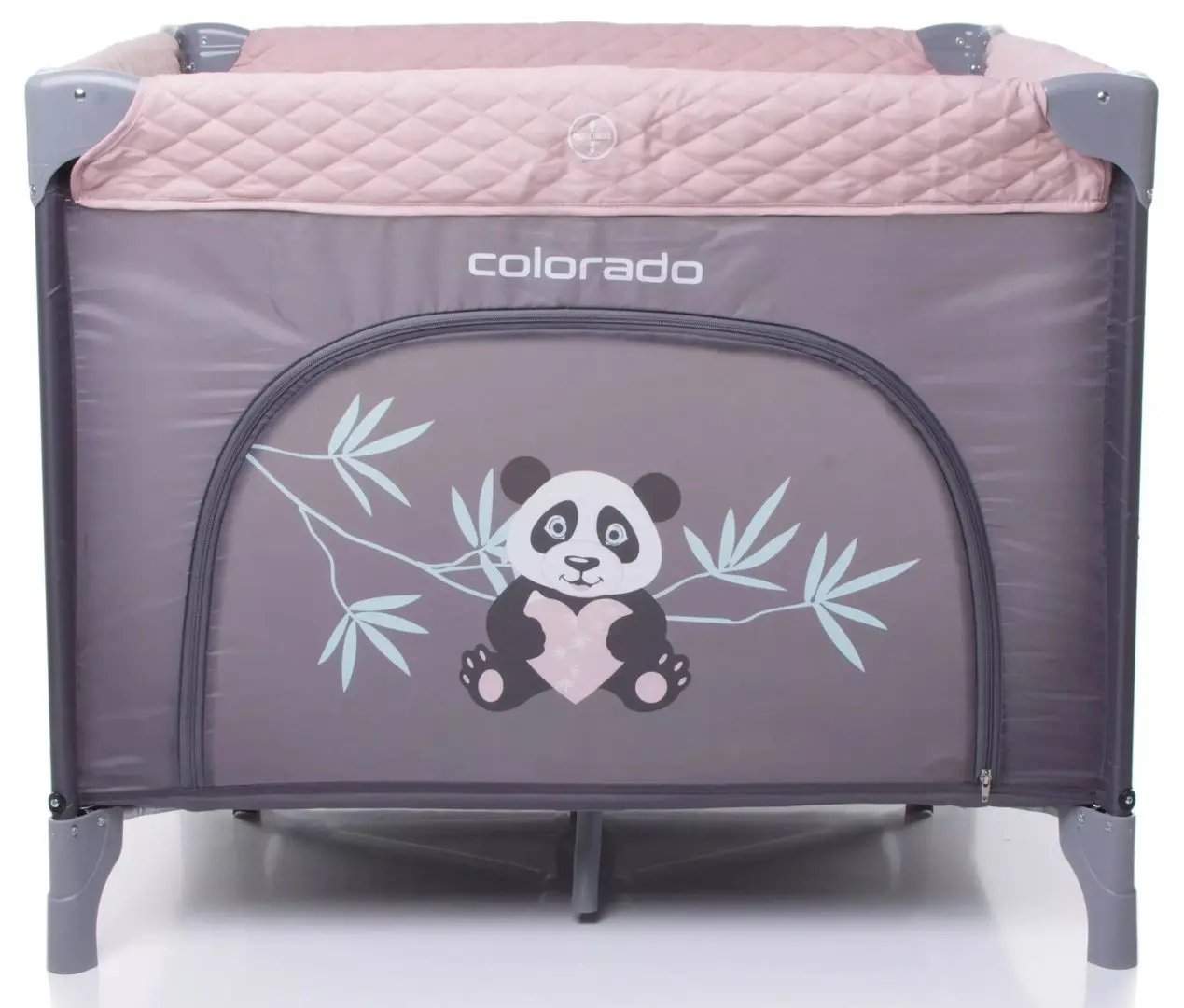 Манеж-кровать 4Baby Colorado (Grey/Pink) - 3