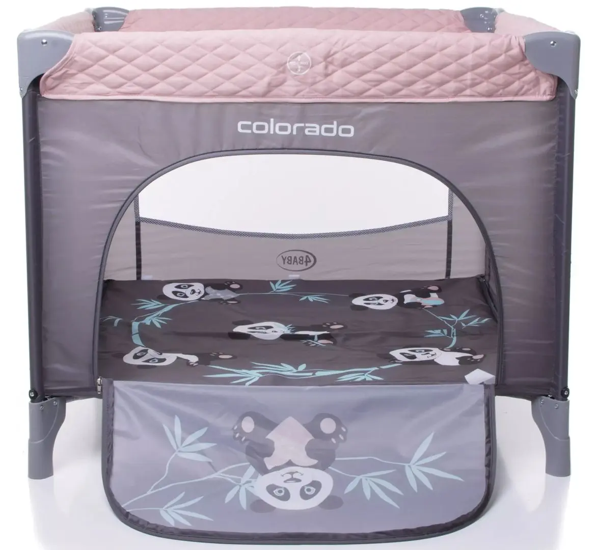 Манеж-кровать 4Baby Colorado (Grey/Pink) - 4