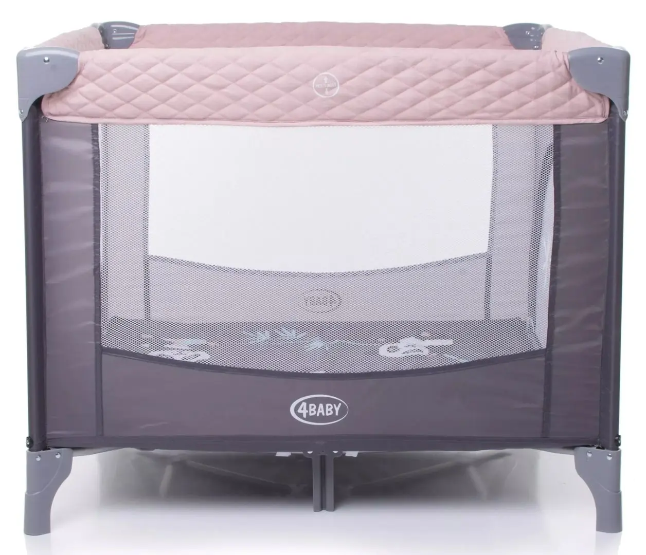 Манеж-кровать 4Baby Colorado (Grey/Pink) - 5