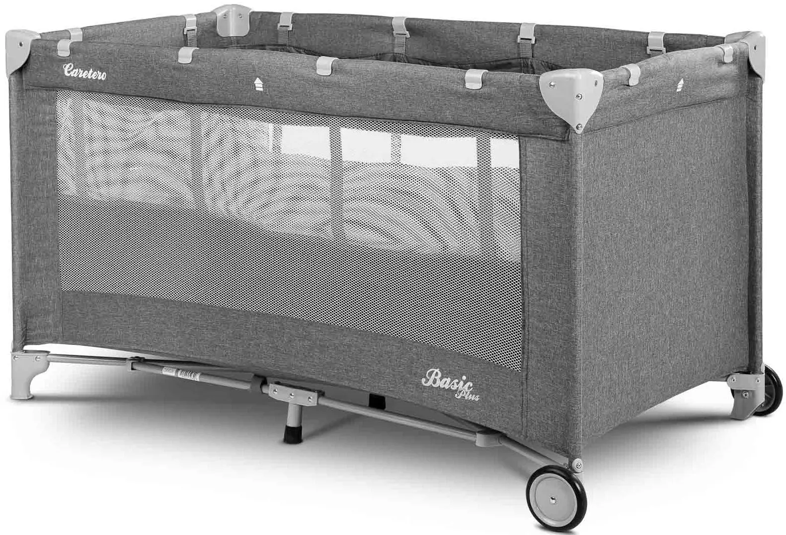 Манеж-кровать Caretero Basic Plus (Graphite) - 2