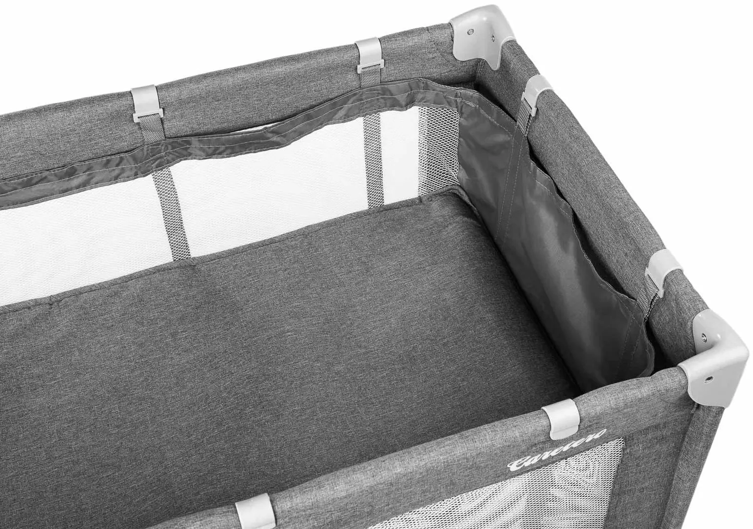 Манеж-кровать Caretero Basic Plus (Graphite) - 3