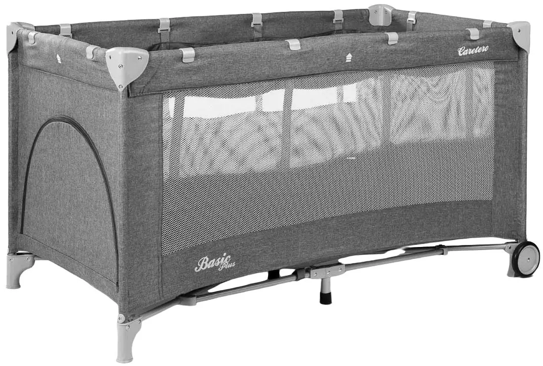 Манеж-кровать Caretero Basic Plus (Graphite)
