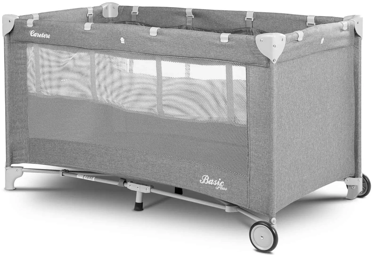 Манеж-кровать Caretero Basic Plus (Grey) - 2