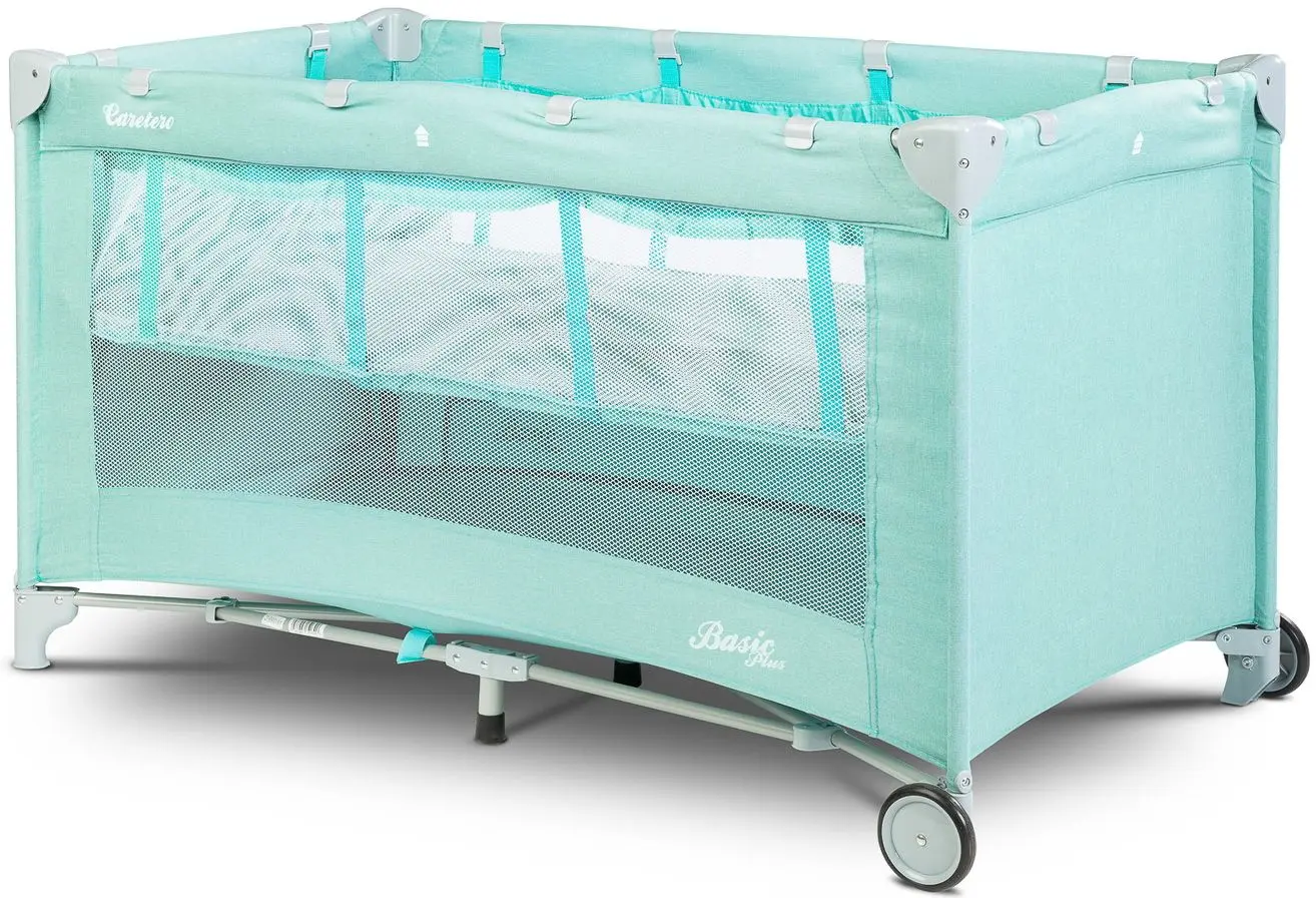 Манеж-кровать Caretero Basic Plus (Mint) - 12