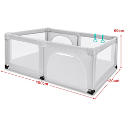 Манеж Costway UY10037GR (Grey) Thumb