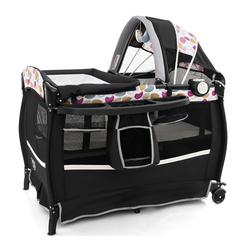 Manej-patuc 4in1 Costway BE10055CL (Black/Multicolor)