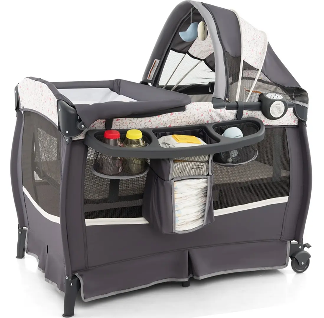 Manej-patuc 4in1 Costway BE10055SH (Dark Gray/Multicolor)