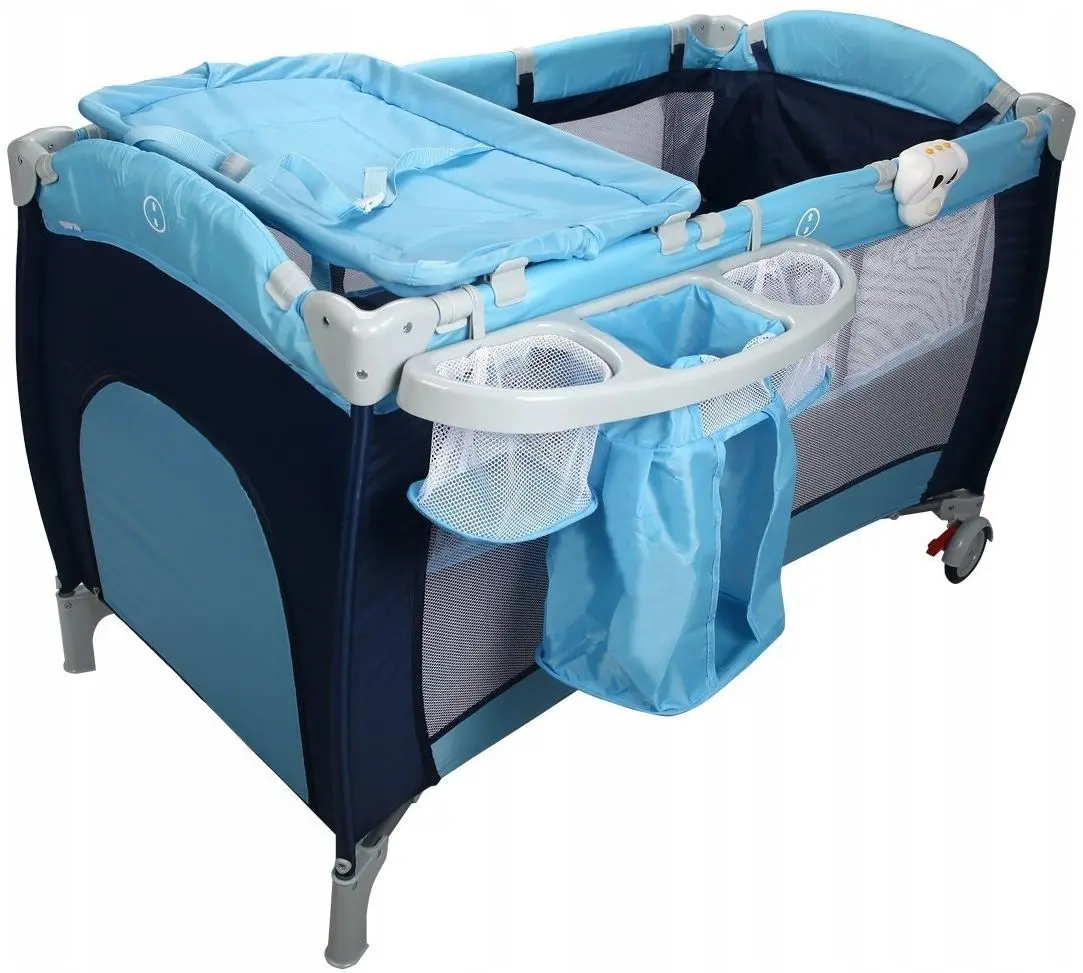 Манеж-кровать Costway BB0440BL (Blue) - 2