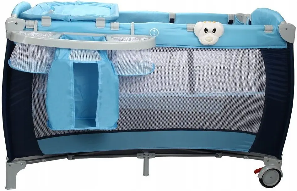 Манеж-кровать Costway BB0440BL (Blue) - 3