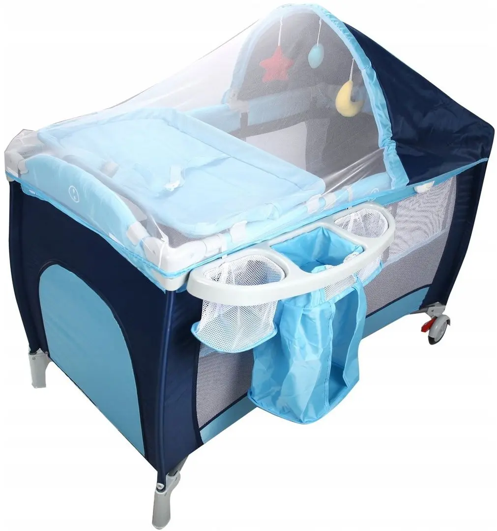 Манеж-кровать Costway BB0440BL (Blue)