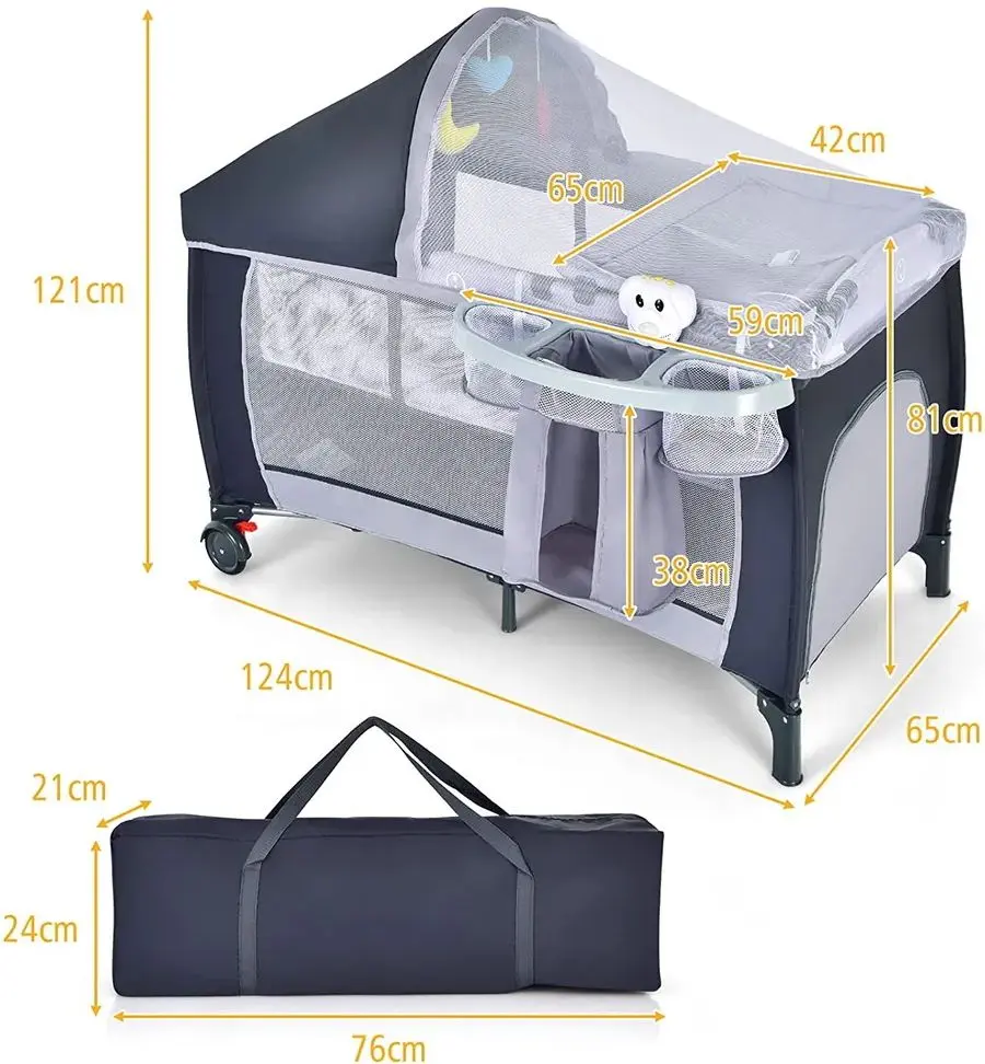 Manej-patuc Costway BB0440GR (Grey)