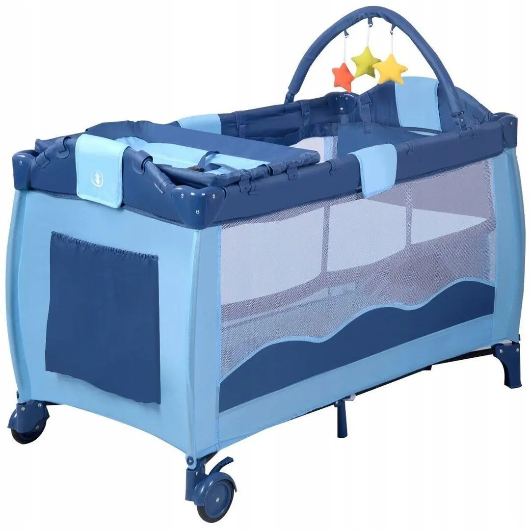 Манеж-кровать Costway BC10006BL (Blue)