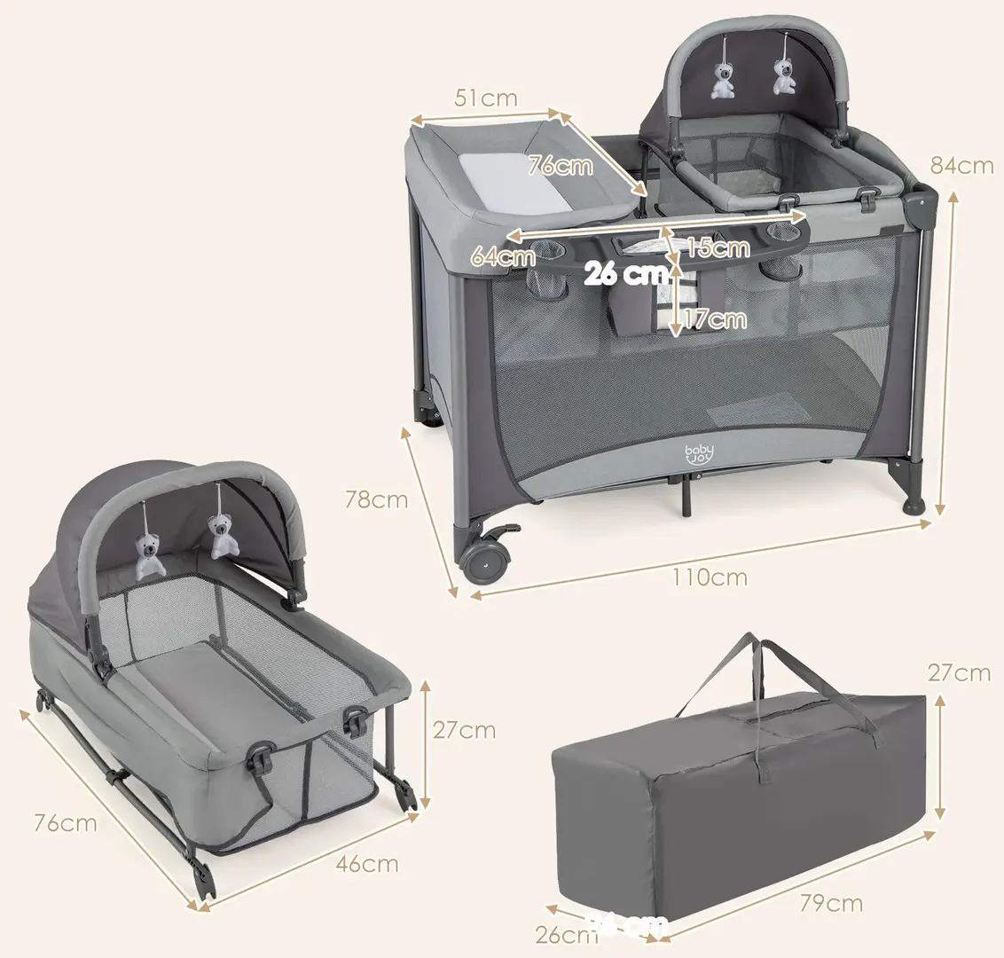 Manej-patuc Costway BC10250DE-GR (Grey)