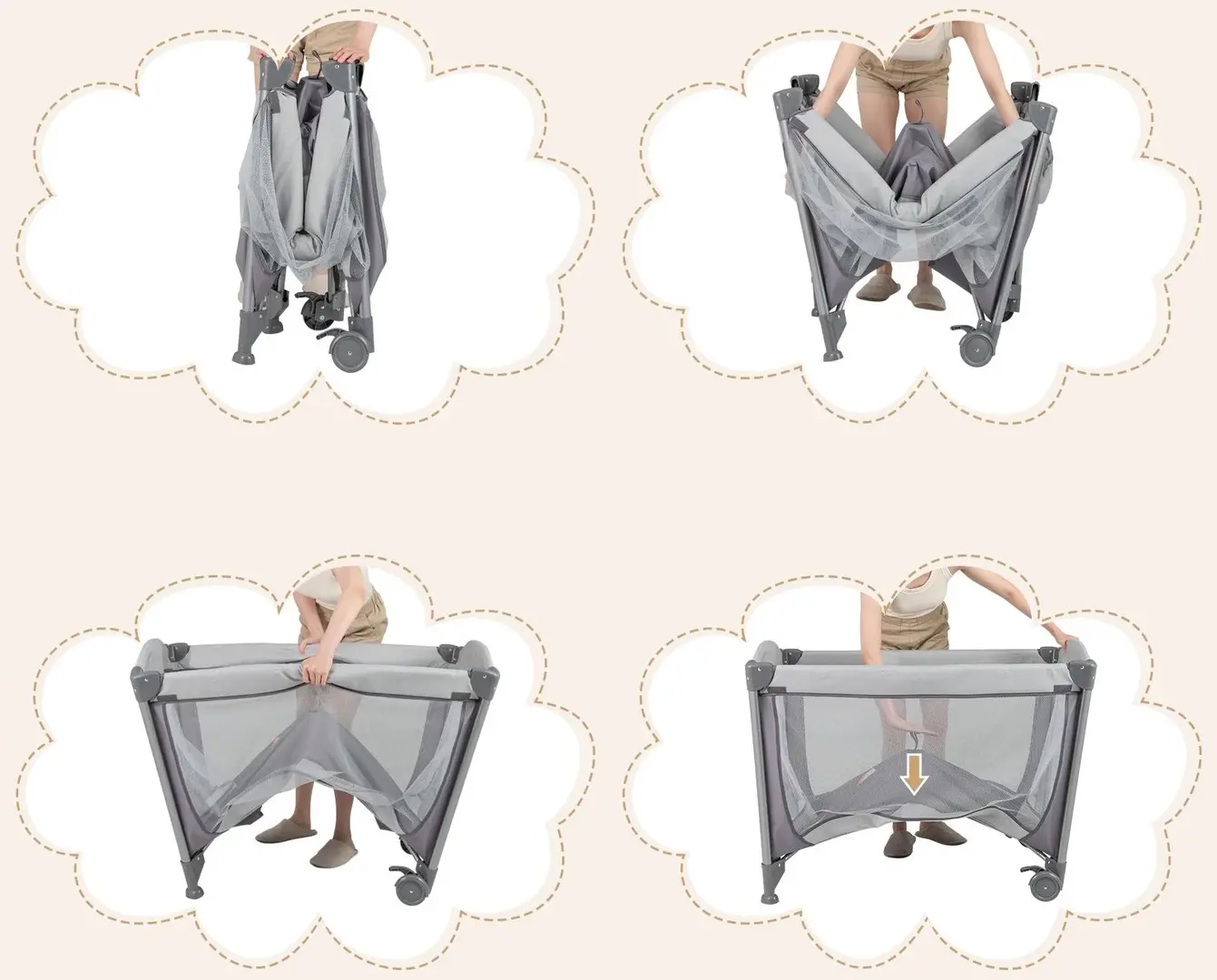 Manej-patuc Costway BC10250DE-GR (Grey)