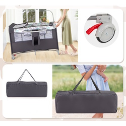 Манеж-кровать Costway BE10041GR (Grey) Thumb