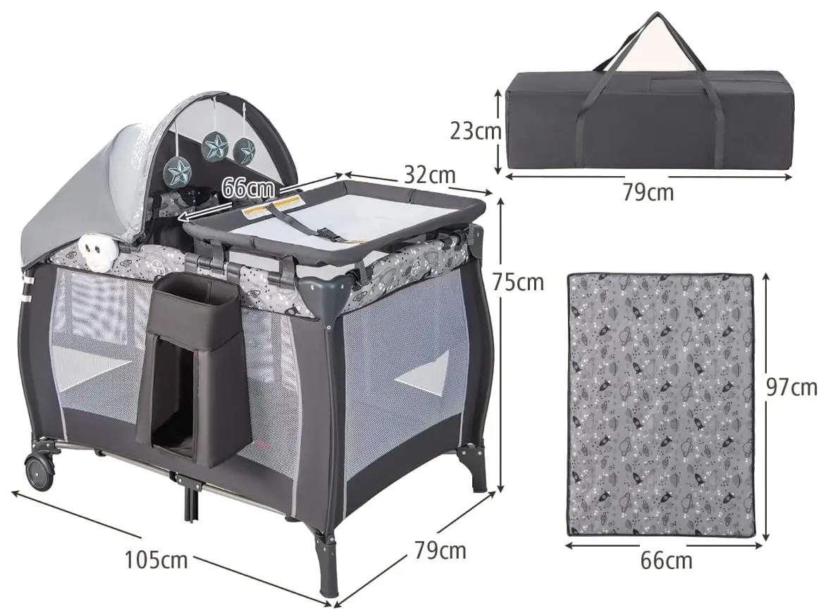 Manej-patuc Costway BE10046DE-HS (Grey)