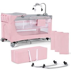 Manej-pat cu accesorii KinderKraft Leody (Pink) Thumb