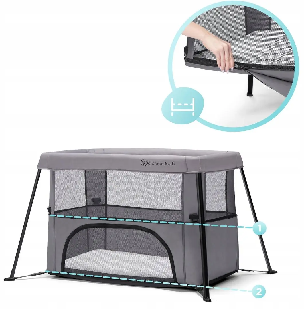 Manej-patuc Kinderkraft Movi (Grey)