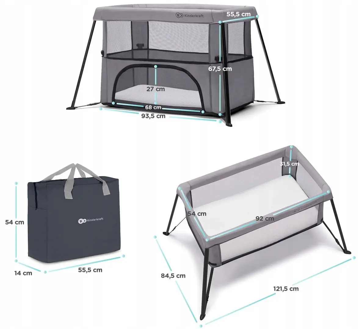 Manej-patuc Kinderkraft Movi (Grey)