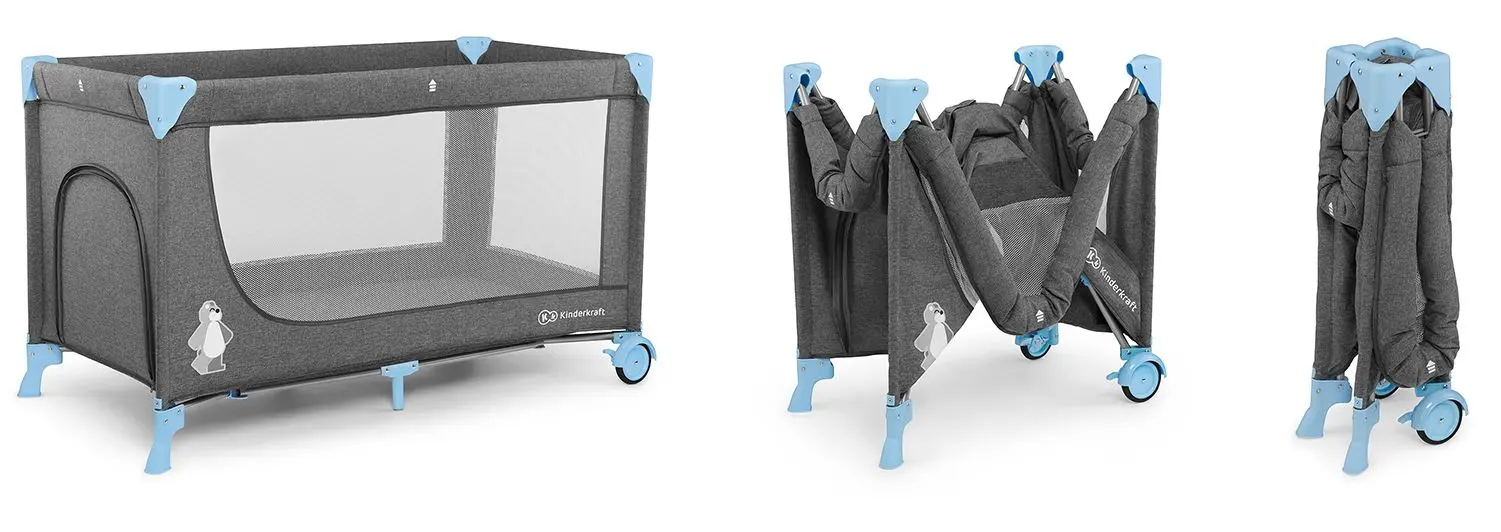 Manej-patuc cu accesorii Kinderkraft Joy (Blue)