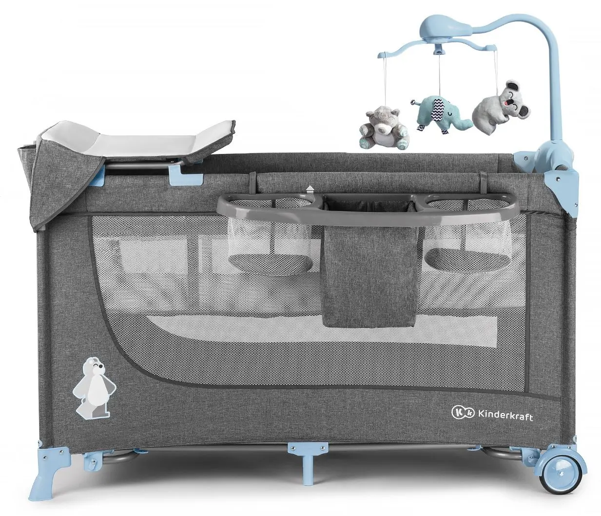 Manej-patuc cu accesorii Kinderkraft Joy (Blue)