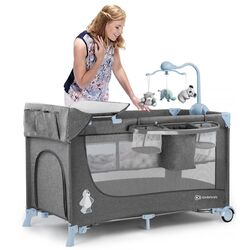 Manej-patuc cu accesorii Kinderkraft Joy (Blue) Thumb