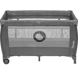 Manej-patuc 2in1 Lionelo Stefi Plus (Drak Grey/Multicolor Stars)