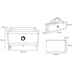 Манеж-кровать Lionelo Stefi (Pink Ombre) Thumb