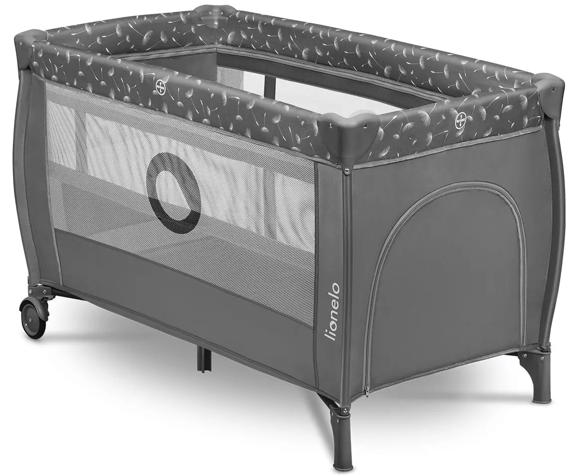 Манеж-кровать 2в1 Lionelo Stefi Plus (Grey/White)