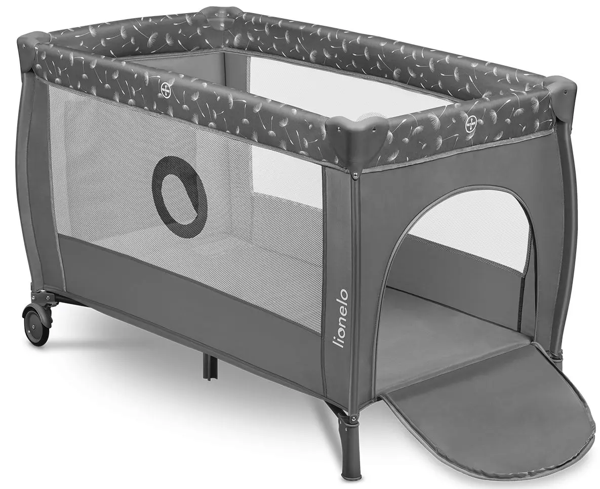 Манеж-кровать 2в1 Lionelo Stefi Plus (Grey/White)
