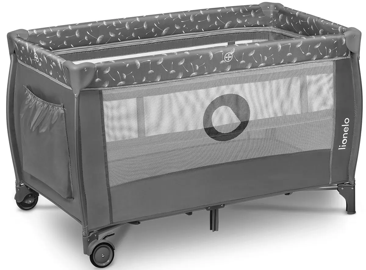 Манеж-кровать 2в1 Lionelo Stefi Plus (Grey/White)