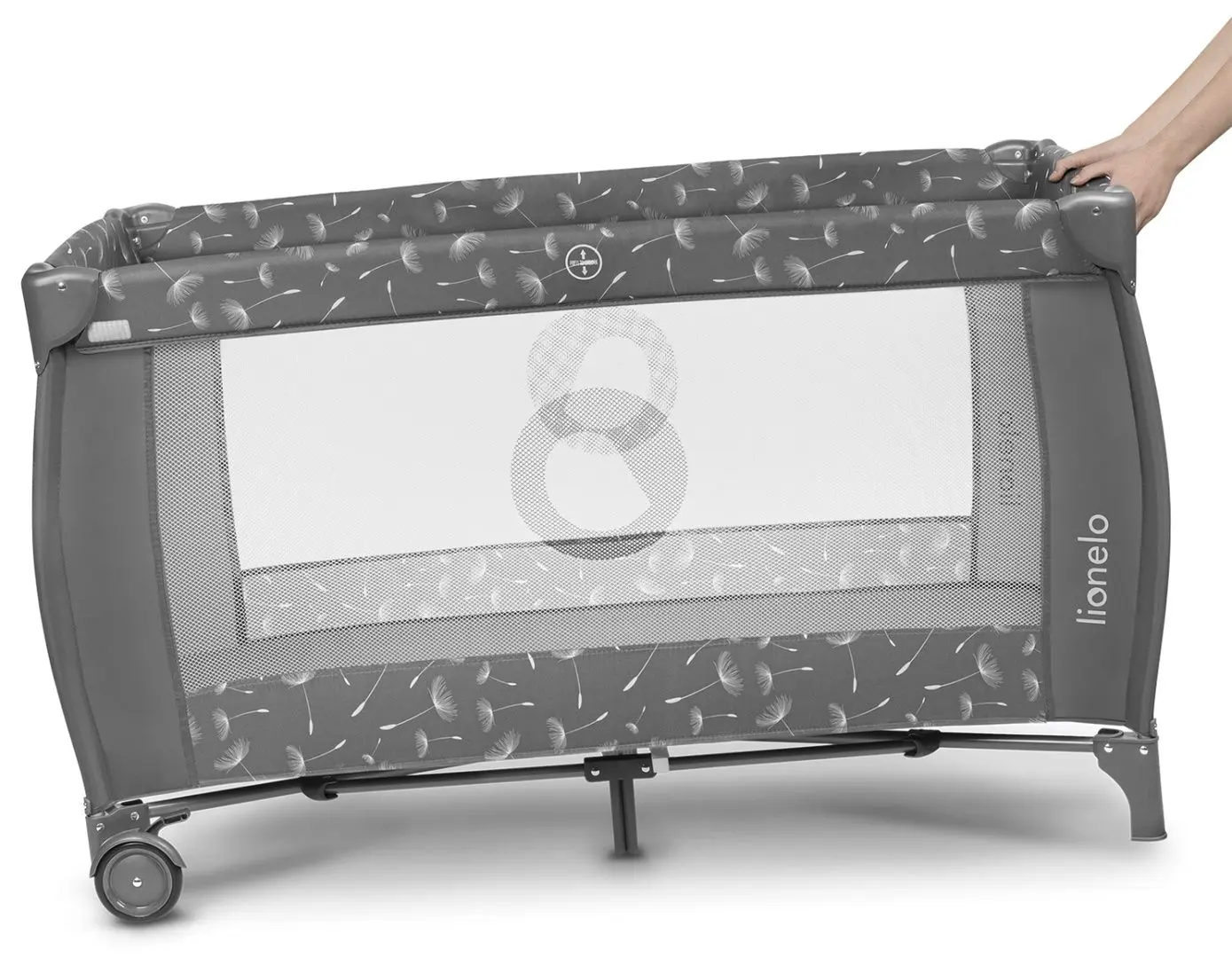 Манеж-кровать Lionelo Sven Plus (Grey Concrete)