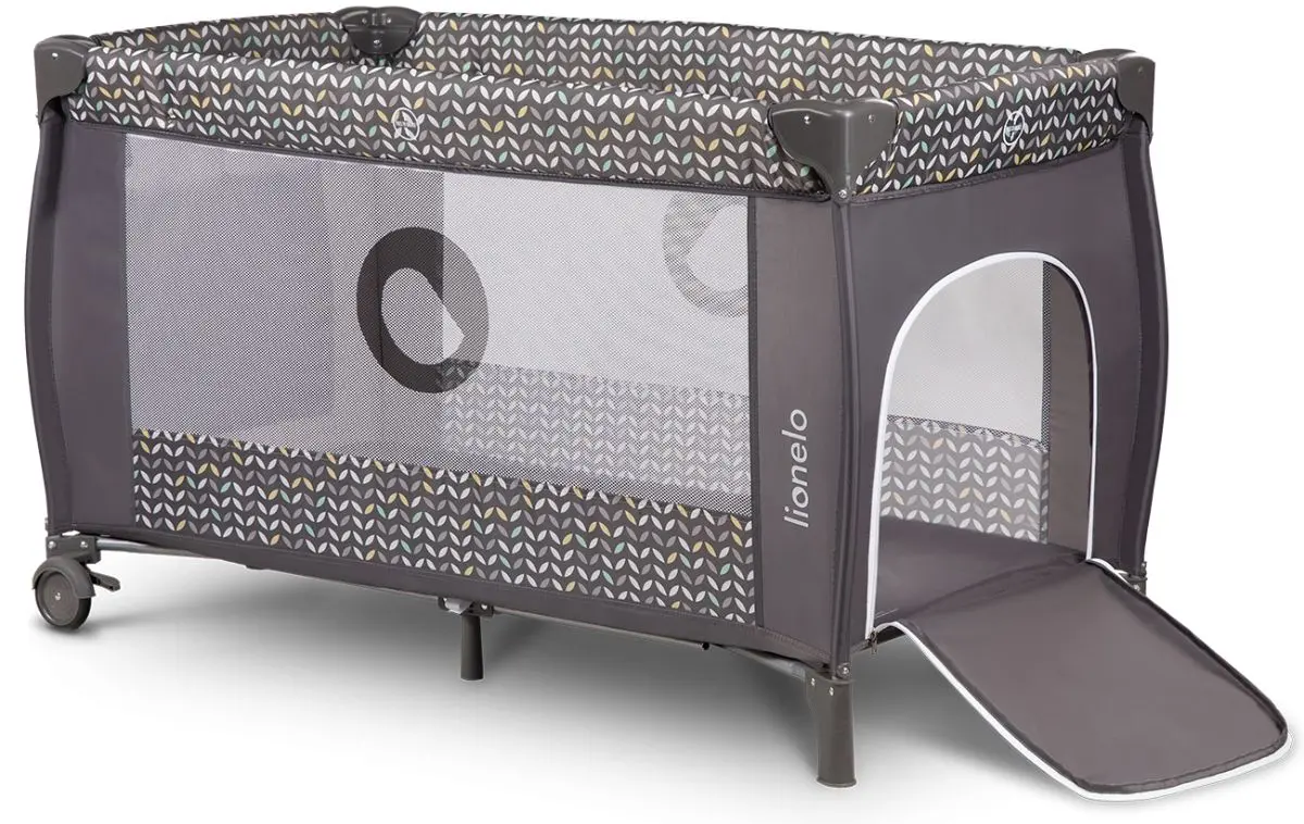 Манеж-кровать Lionelo Sven Plus (Grey Scandi)