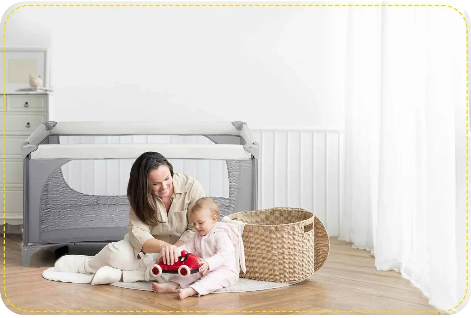 Манеж-кровать Ricokids RK-240 (Grey)