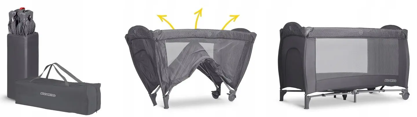 Манеж-кровать Ricokids RK-242 (Anthracite)