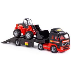 Auto-remorca + tractor-incarcator Polesie Mammoet Volvo (Black/Red) Thumb