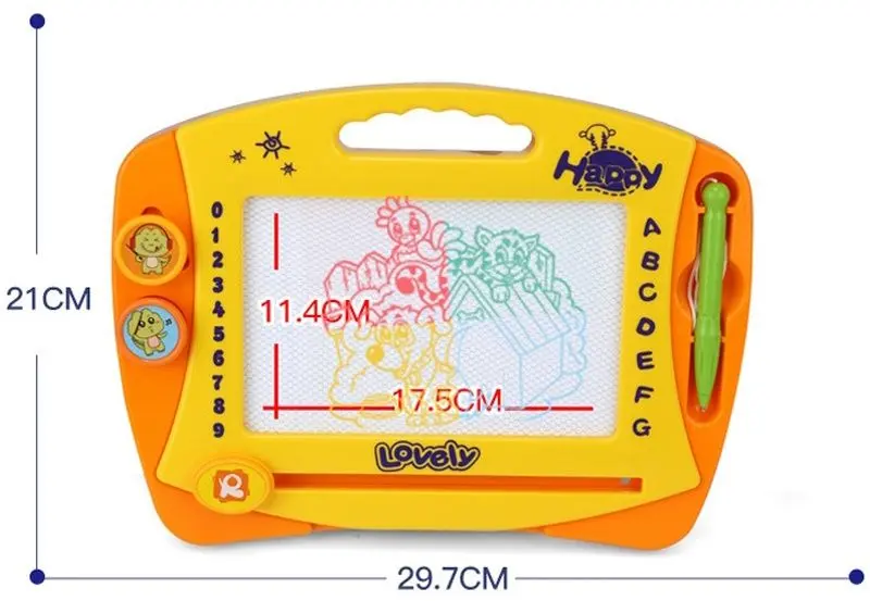 Доска для рисования AliBibi IFH147187 (Yellow/Orange) - 3