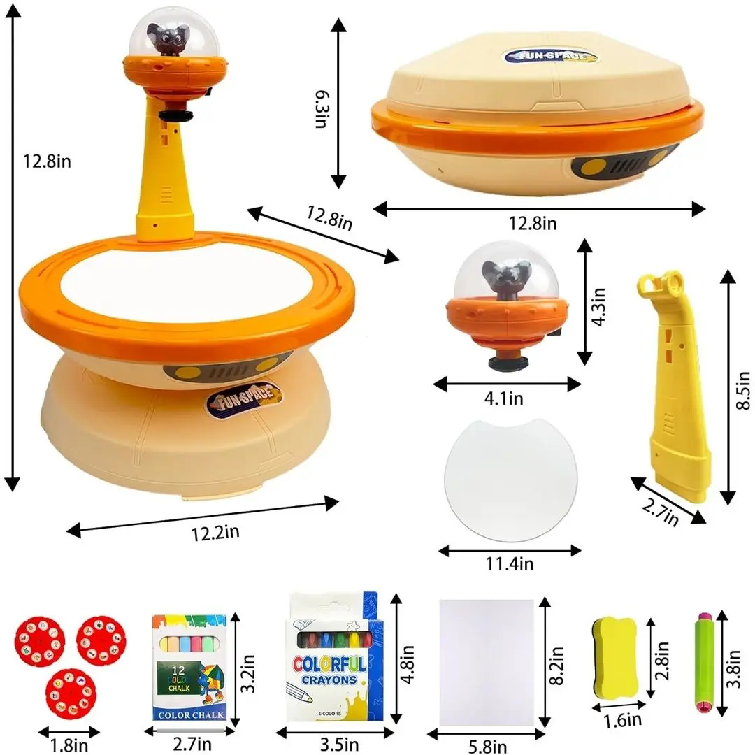 Proiector pentru desen 4in1 Board Games 6637 (Orange)