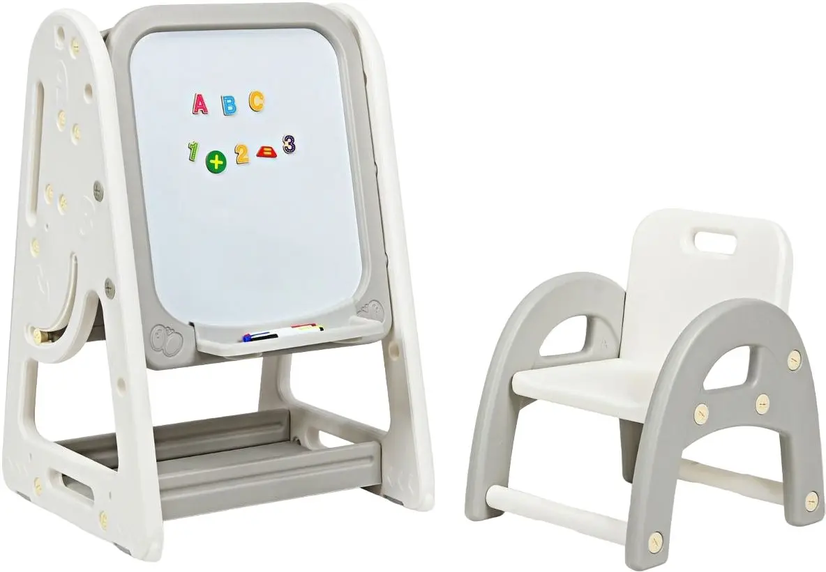 Доска для рисования 2в1 Costway BB5639HS (Gray)