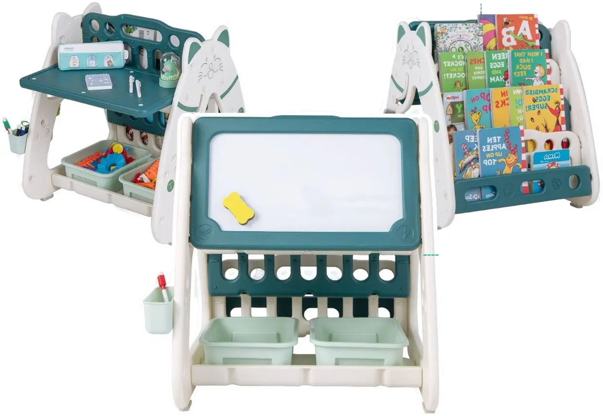 Доска для рисования 3в1 Costway TP10058GN (White/Green) - 3