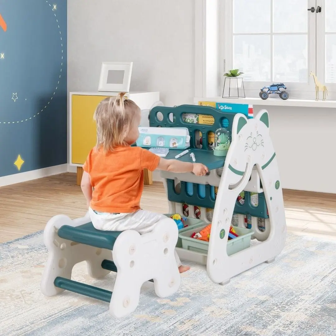 Доска для рисования 3в1 Costway TP10058GN (White/Green) - 4