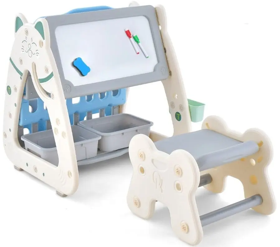 Доска для рисования 3в1 Costway TP10058NY (White/Grey)