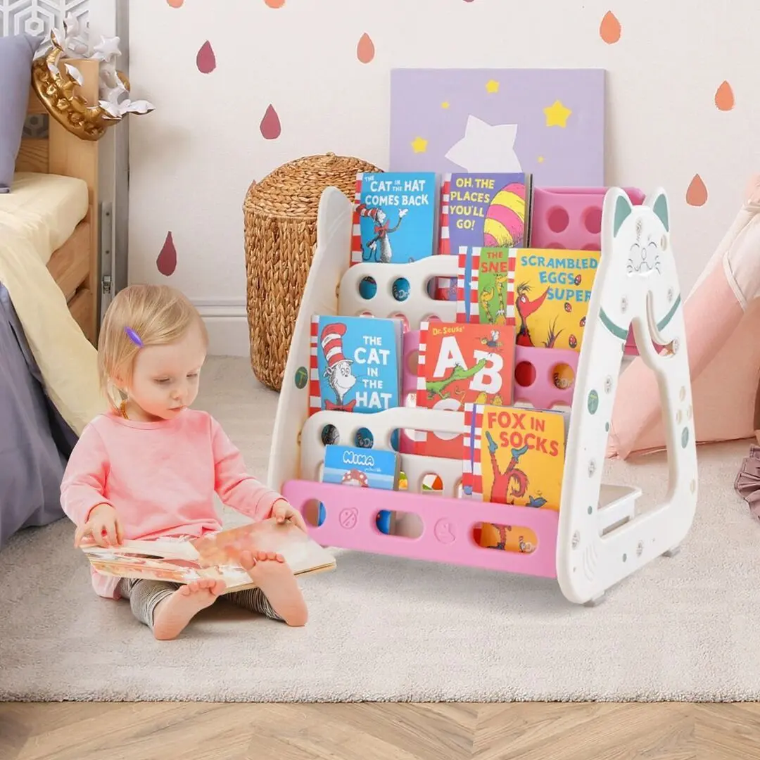 Tabla pentru desen 3in1 Costway TP10058PI (White/Pink) - 4