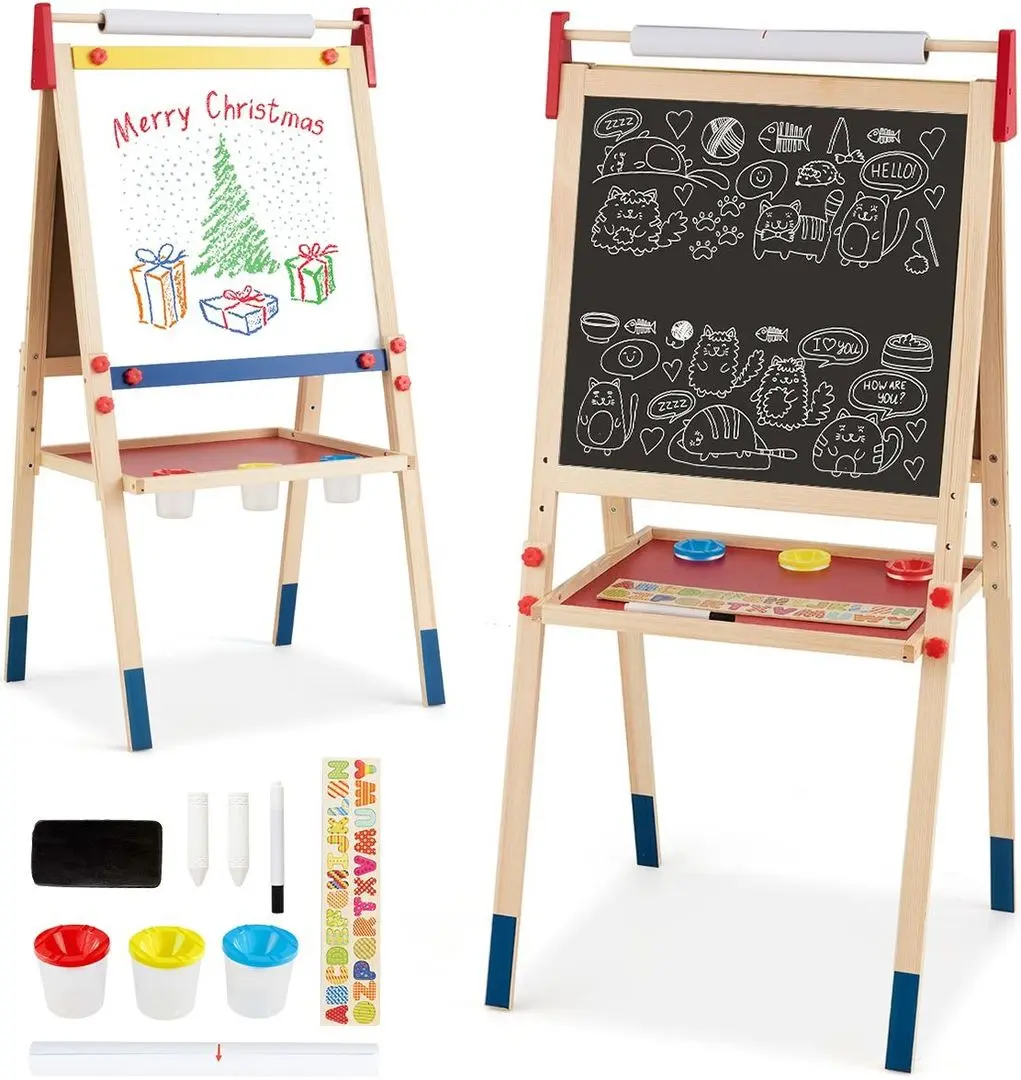 Доска для рисования 3в1 Costway TY327109 (Natural) - 2