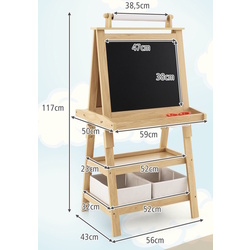 Доска для рисования 3в1 Costway TY327442NA (Natural) Thumb