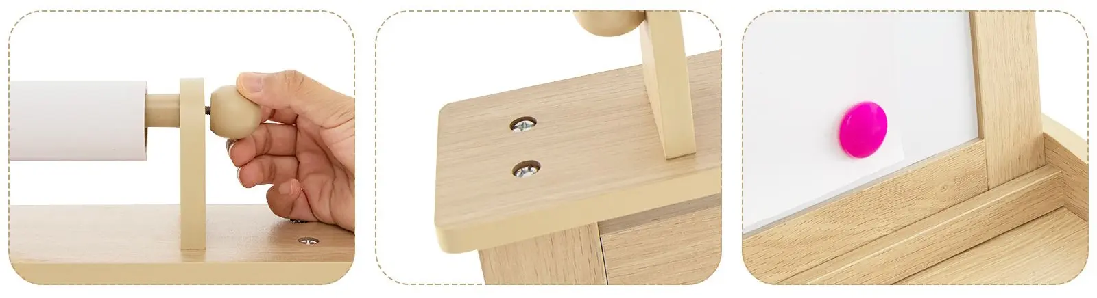 Доска для рисования 3в1 Costway TY327442NA (Natural)