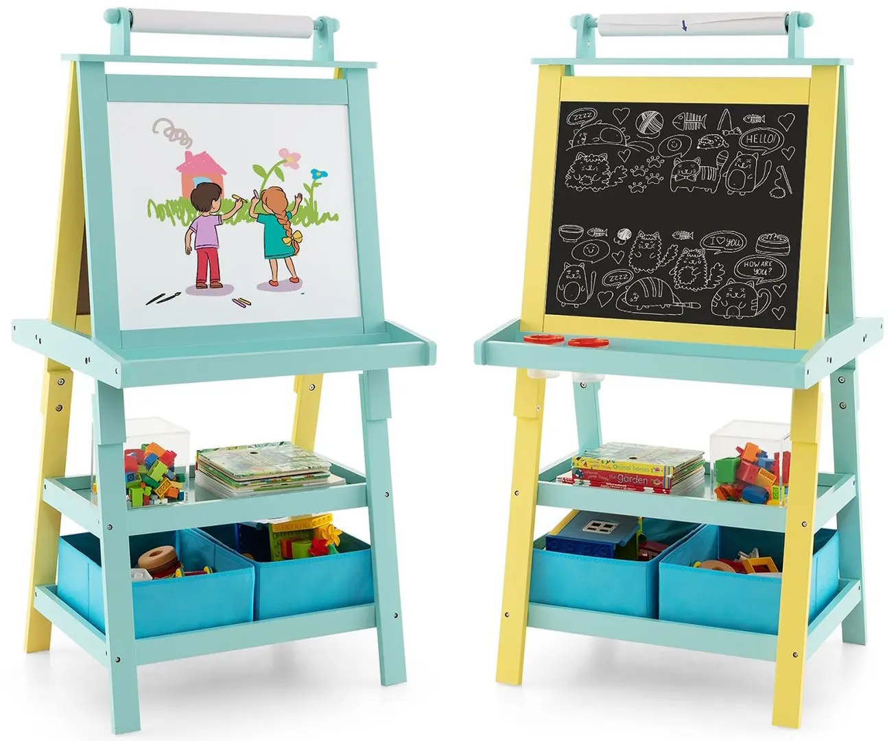 Tabla de desen 3in1 Costway TY327442YW (Yellow/Blue)