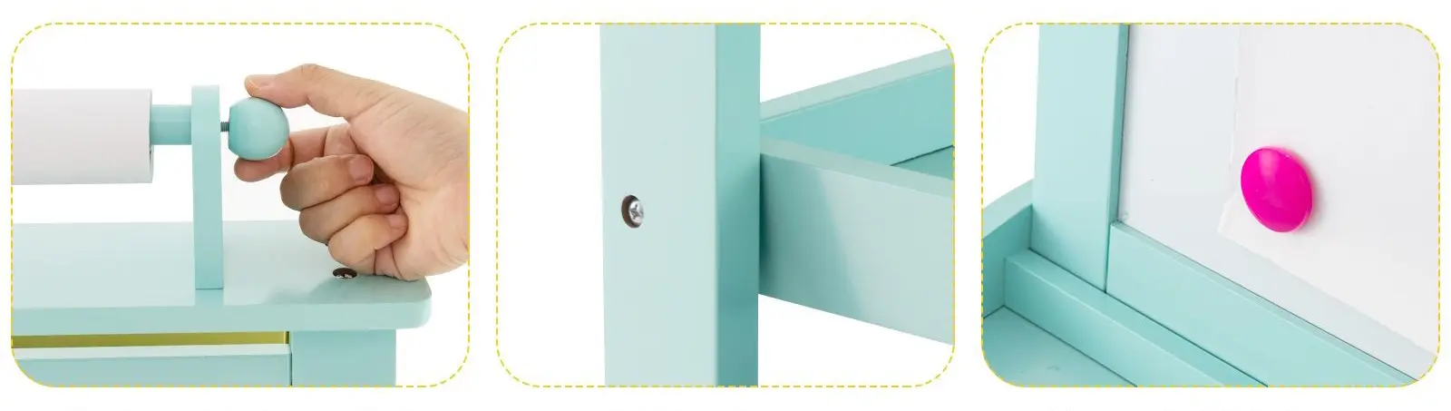 Tabla de desen 3in1 Costway TY327442YW (Yellow/Blue)